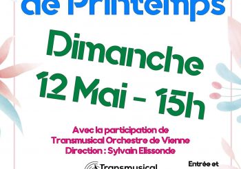 Concert Invitation – Avec l’Harmonie de Salaise-Sur-Sanne – 12 mai 2019